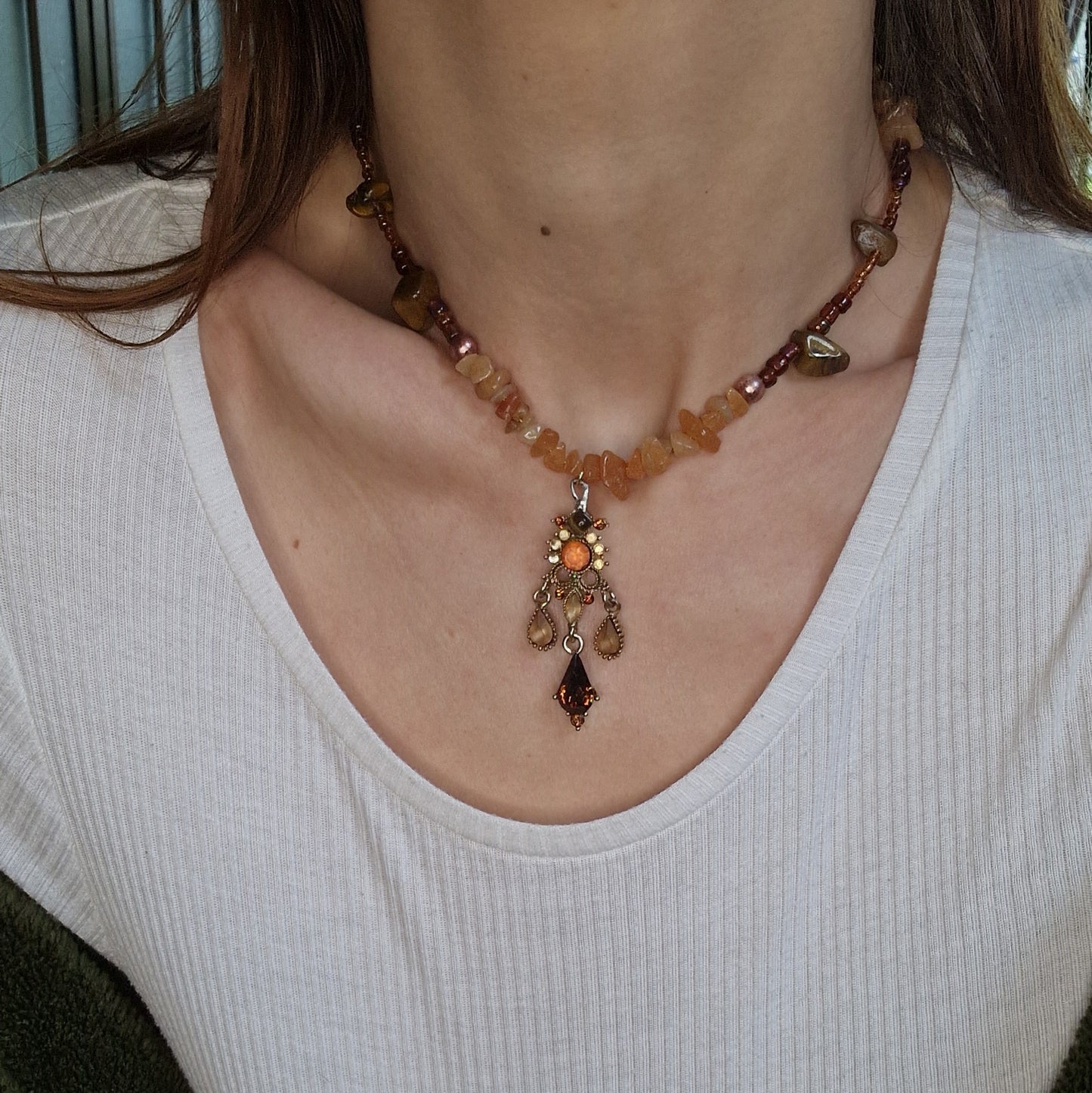 Balkan Tiger Eye Talisman Neclace