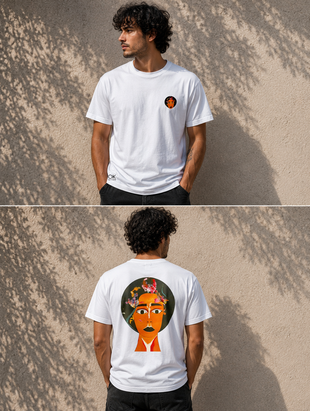 Artwear T-shirt "Inner Cosmos" - Hand-Pressed Artwork