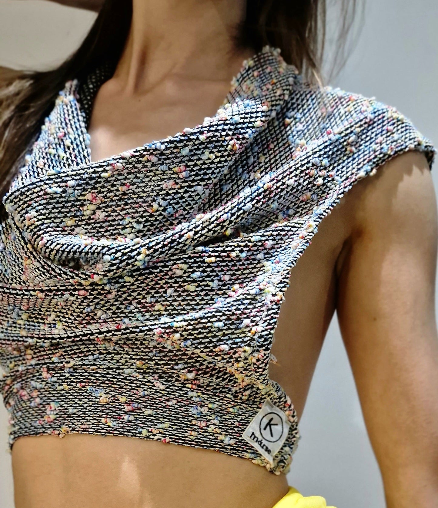 Brand New Open-Back Top "Confetti Knit" One of One
