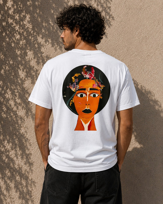 Artwear T-shirt "Inner Cosmos" - Hand-Pressed Artwork