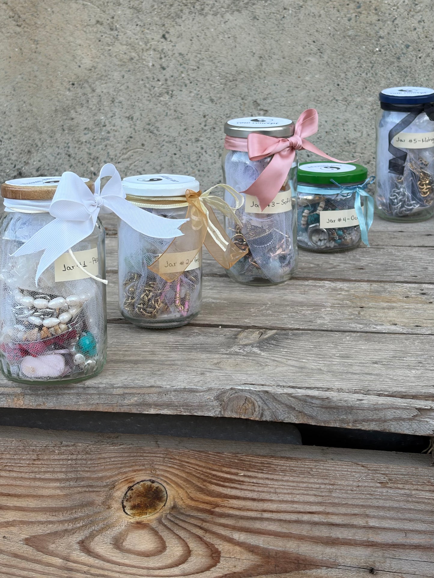 Premium Jewellery Mystery Jars - Jar #1 - Pearl Garden