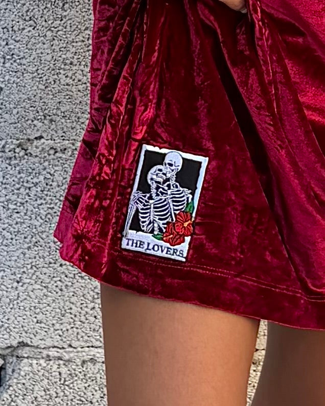 Reworked T-shirt/Dress “Red Velvet”