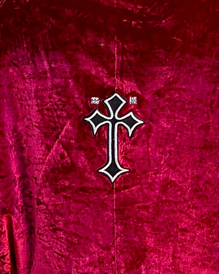 Reworked T-shirt/Dress “Red Velvet”