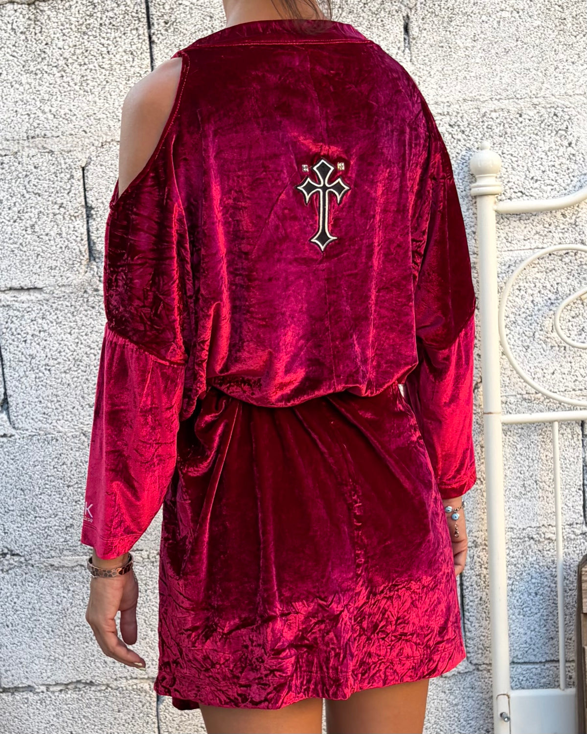 Reworked T-shirt/Dress “Red Velvet”