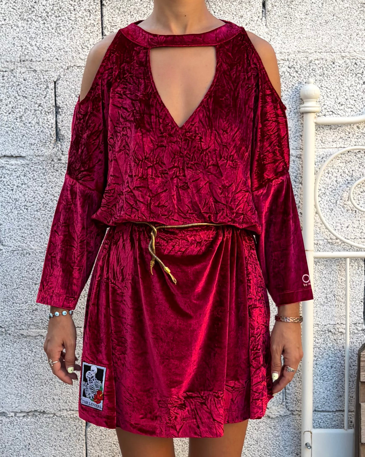 Reworked T-shirt/Dress “Red Velvet”