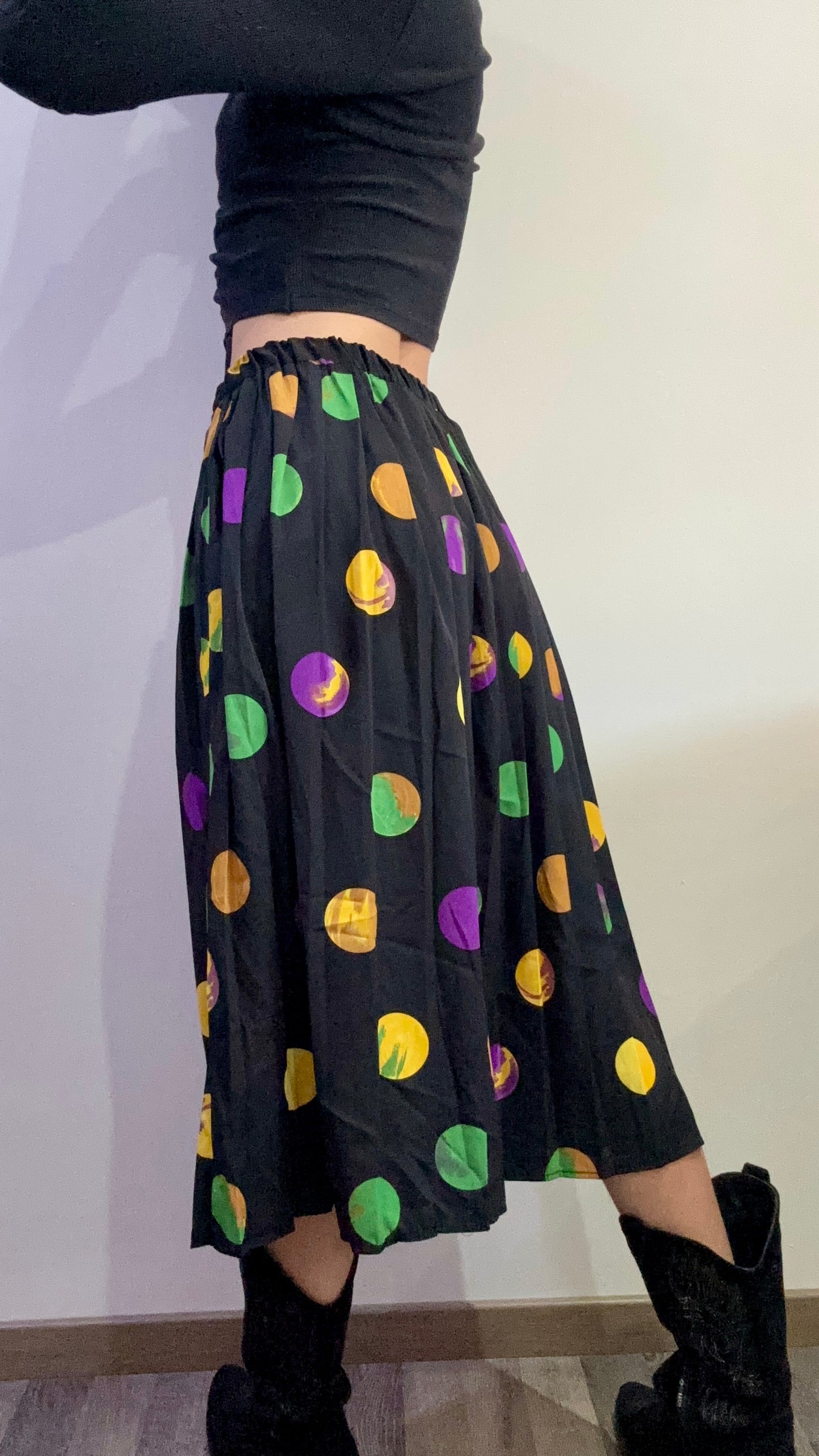 Vintage printed skirt made in the U.K