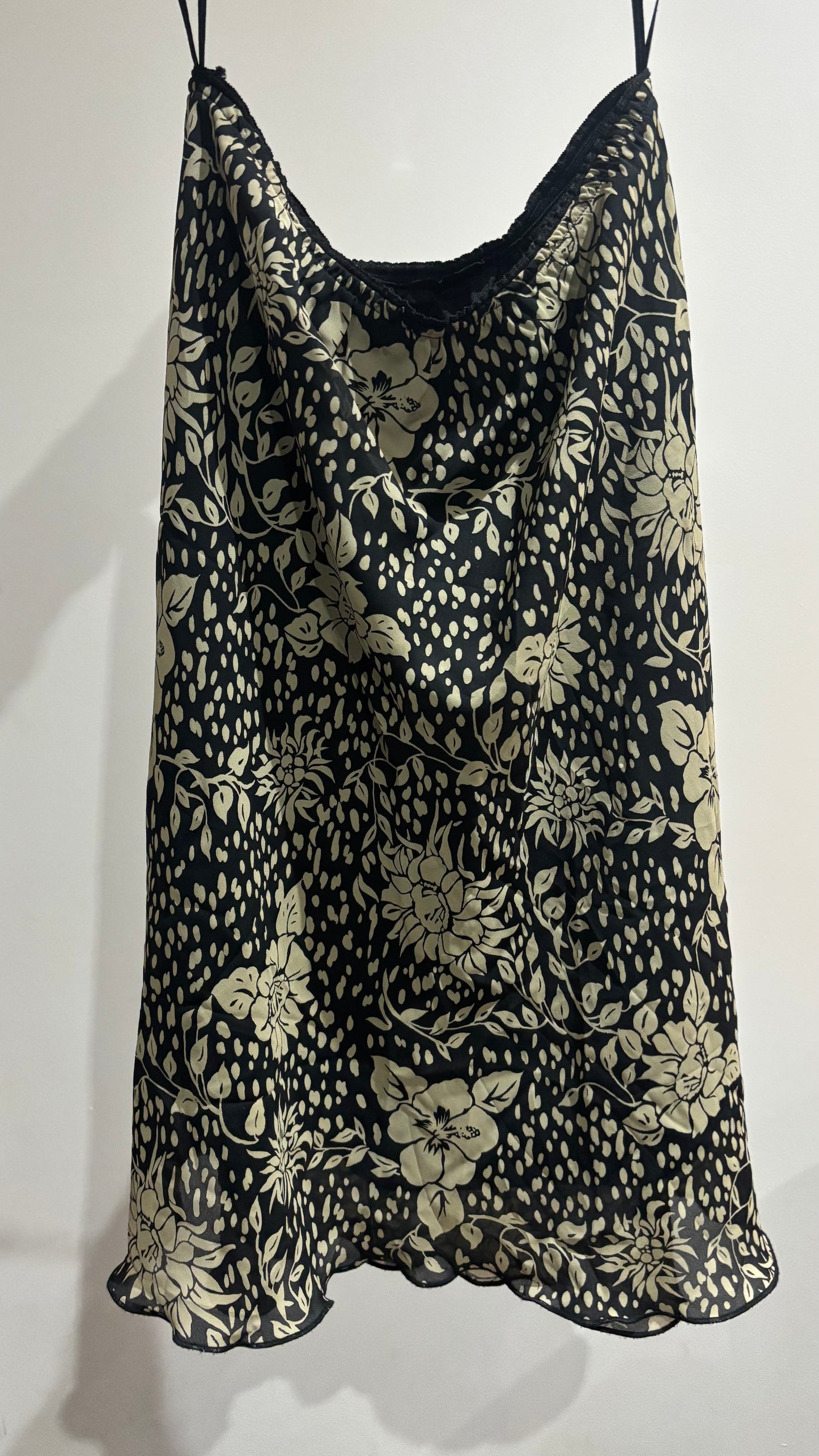Vintage Floral Slip Skirt-Made in Cyprus
