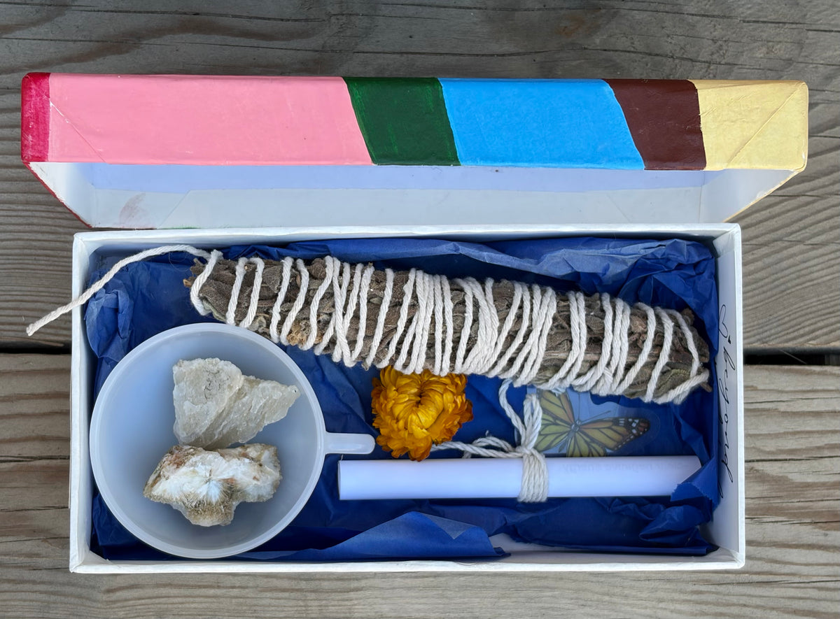 One-of-a-Kind Hand-Painted Grounding Box | Sacred Cup Set