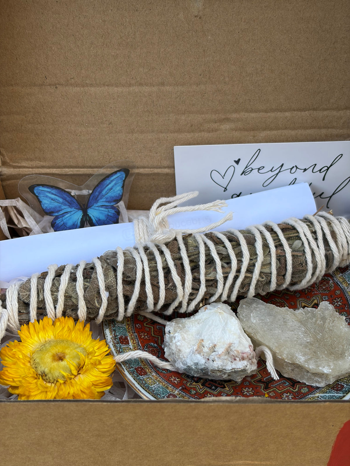 One-of-a-Kind Hand-Painted Groundingl Box | Ritual Dish Set