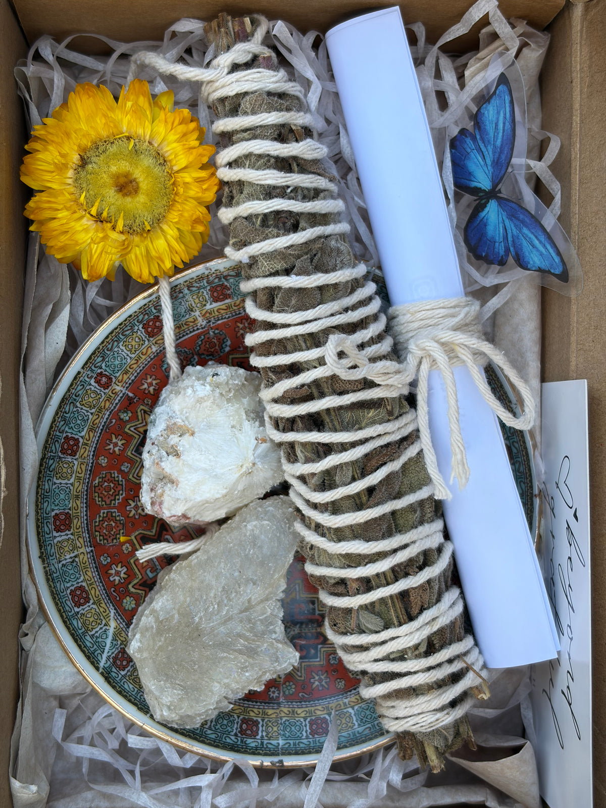One-of-a-Kind Hand-Painted Groundingl Box | Ritual Dish Set