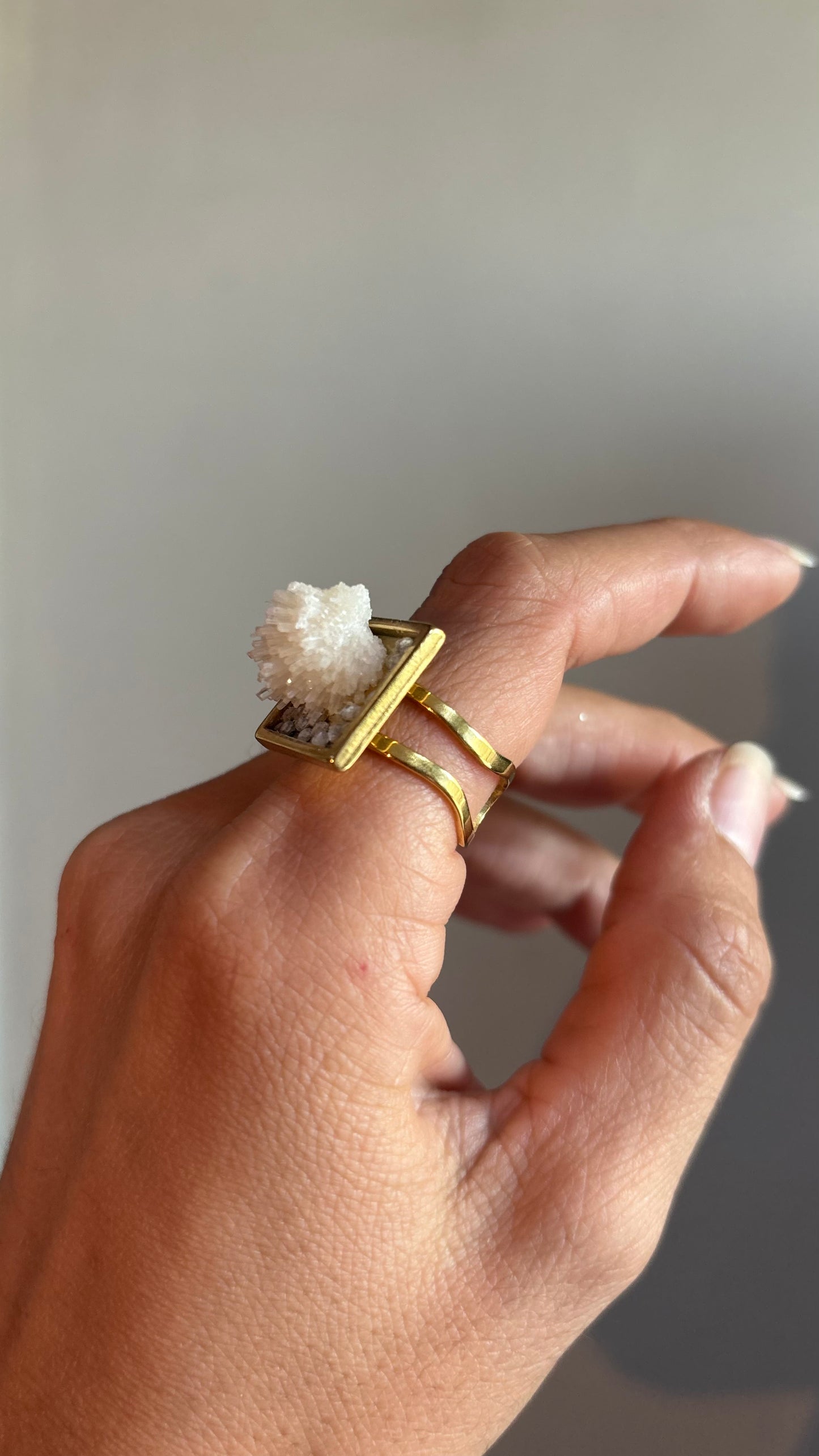 Cyprus Relic Ring - Natrolite Stone