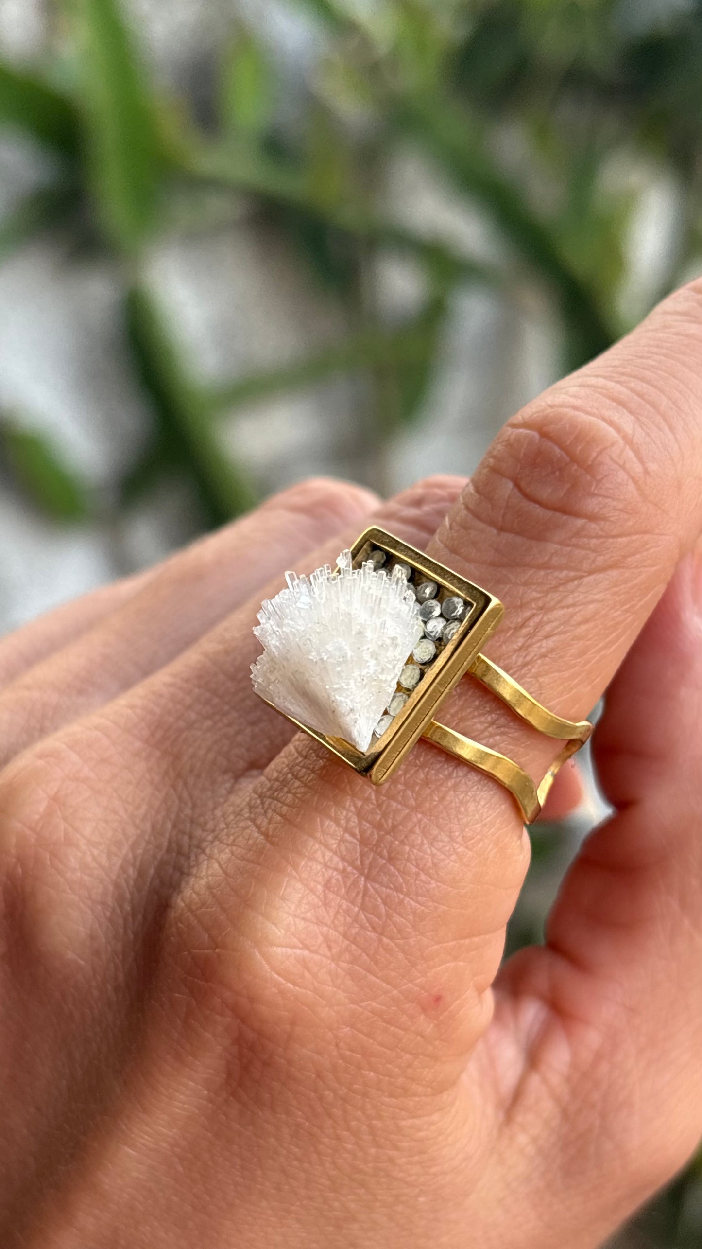 Cyprus Relic Ring - Natrolite Stone