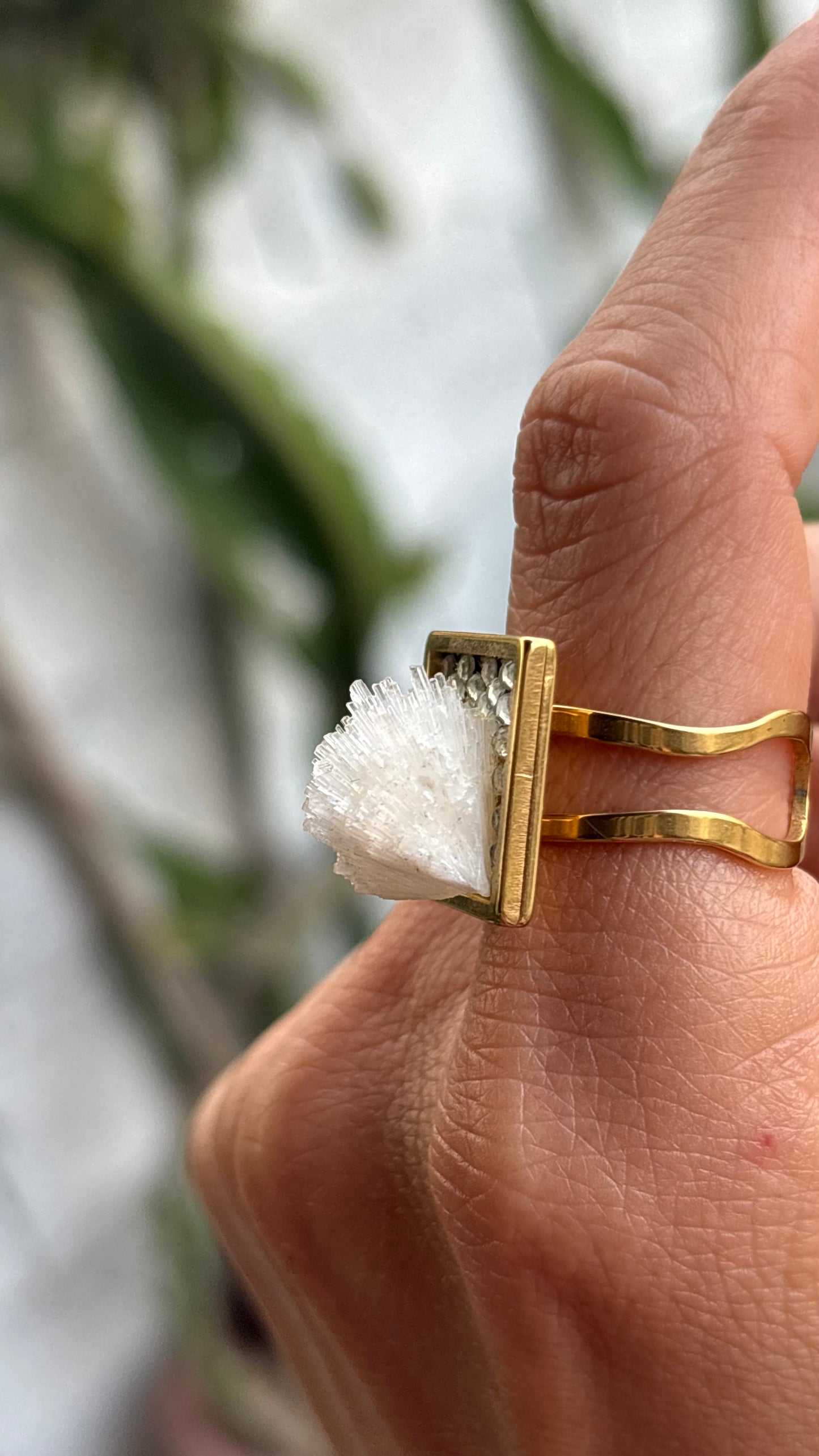 Cyprus Relic Ring - Natrolite Stone