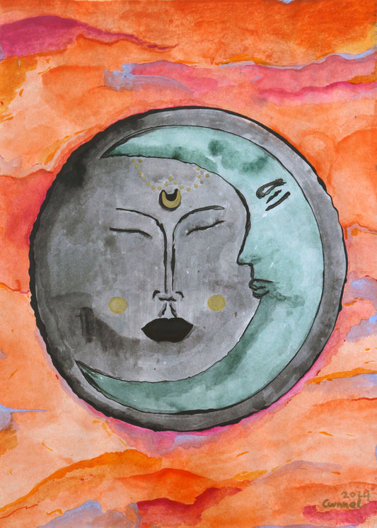 Inner Moon - Original Watercolour Artwork