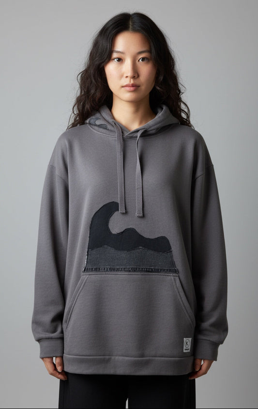 Grey Wave Hoodie — One of One
