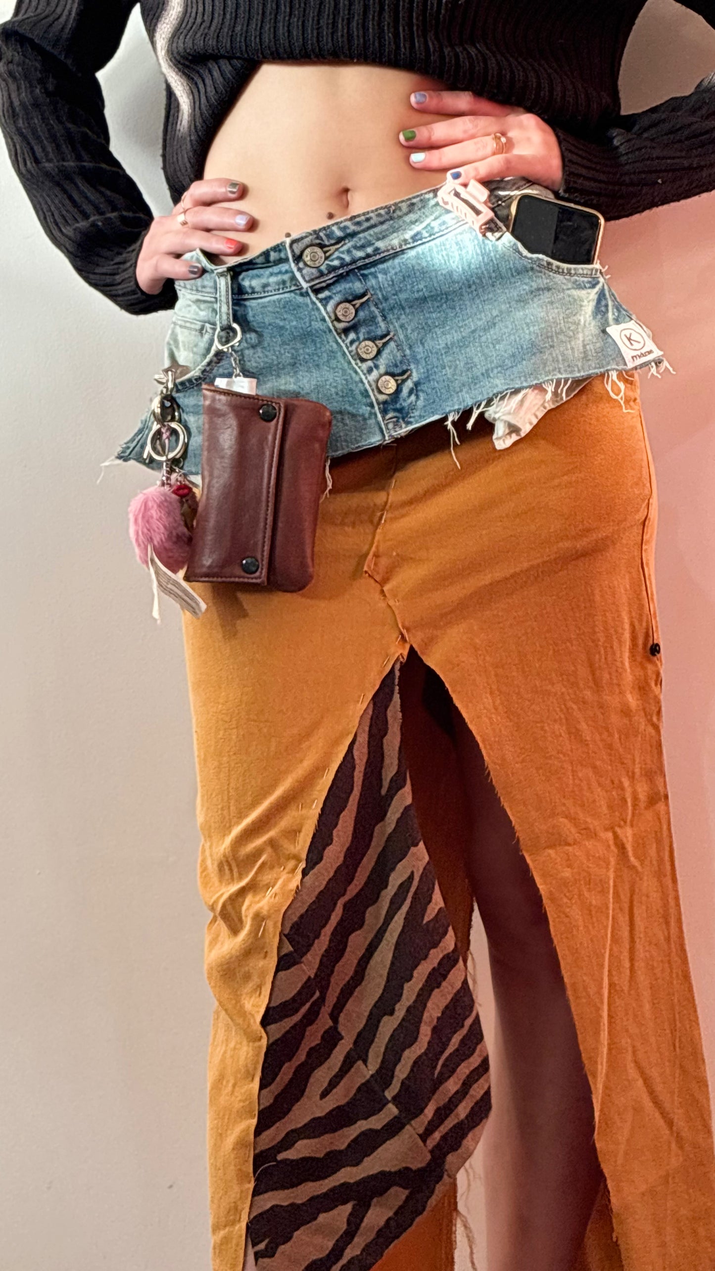 Deconstructed Pocket Belt Skirt