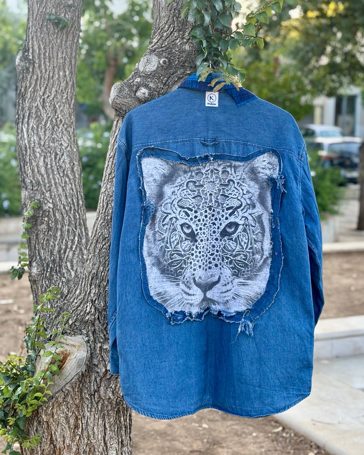Sustainable Denim Overshirt - One of One Wearable Art
