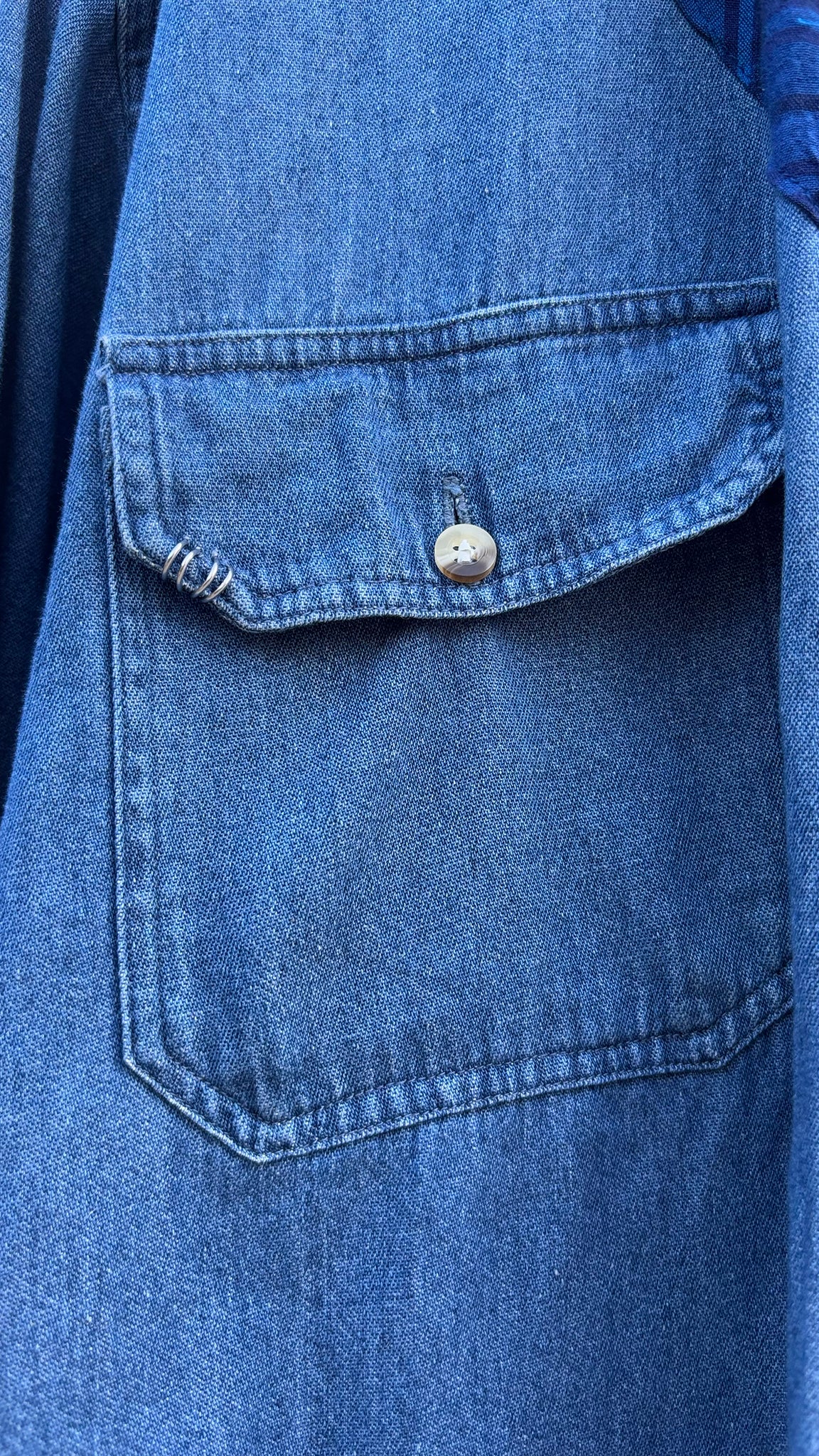 Sustainable Denim Overshirt - One of One Wearable Art