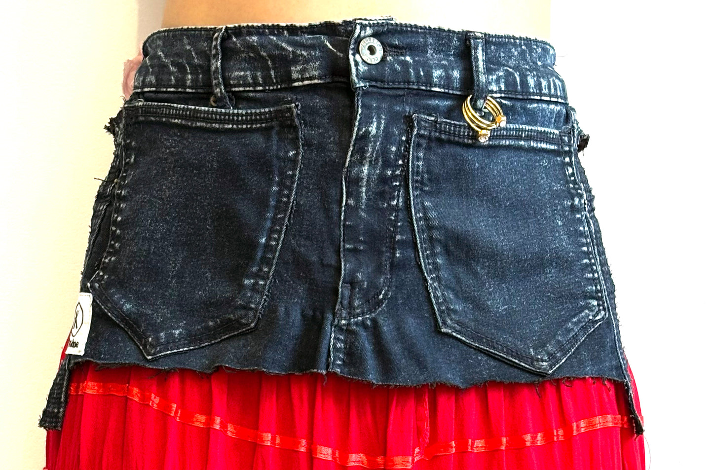 Deconstructed Pocket Belt Skirt