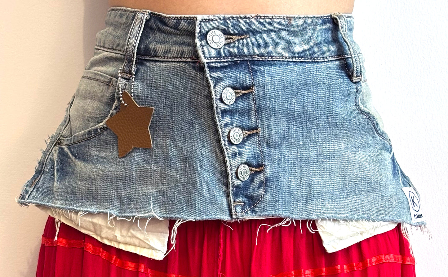 Deconstructed Pocket Belt Skirt