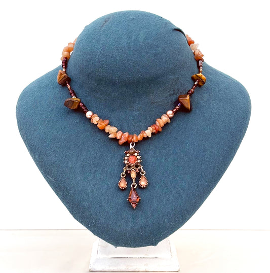Balkan Tiger Eye Talisman Neclace