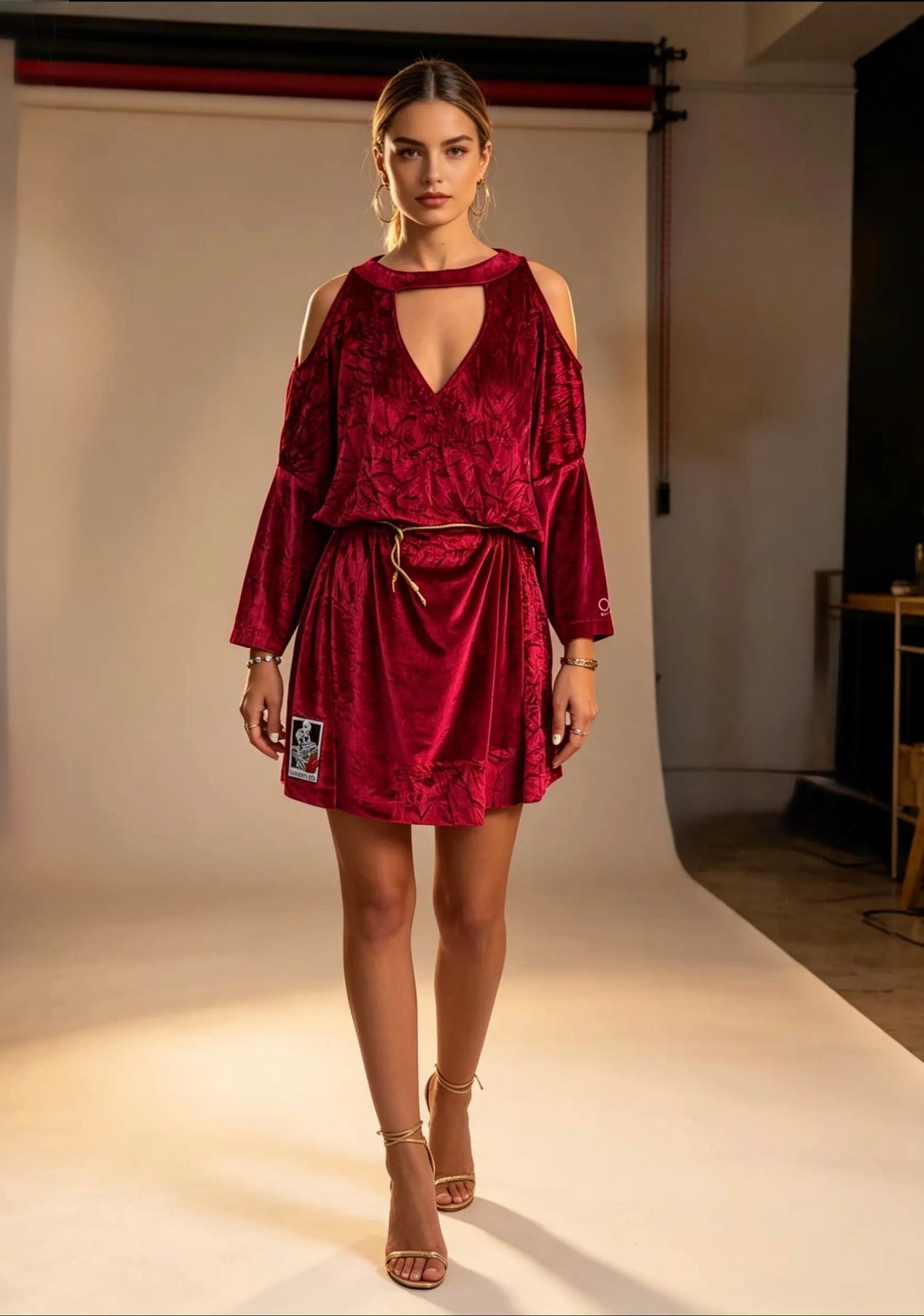 Reworked T-shirt/Dress “Red Velvet”