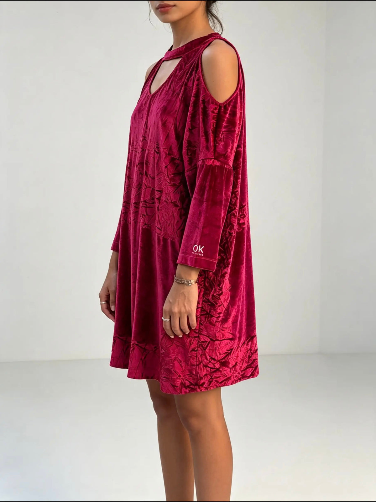 Reworked T-shirt/Dress “Red Velvet”