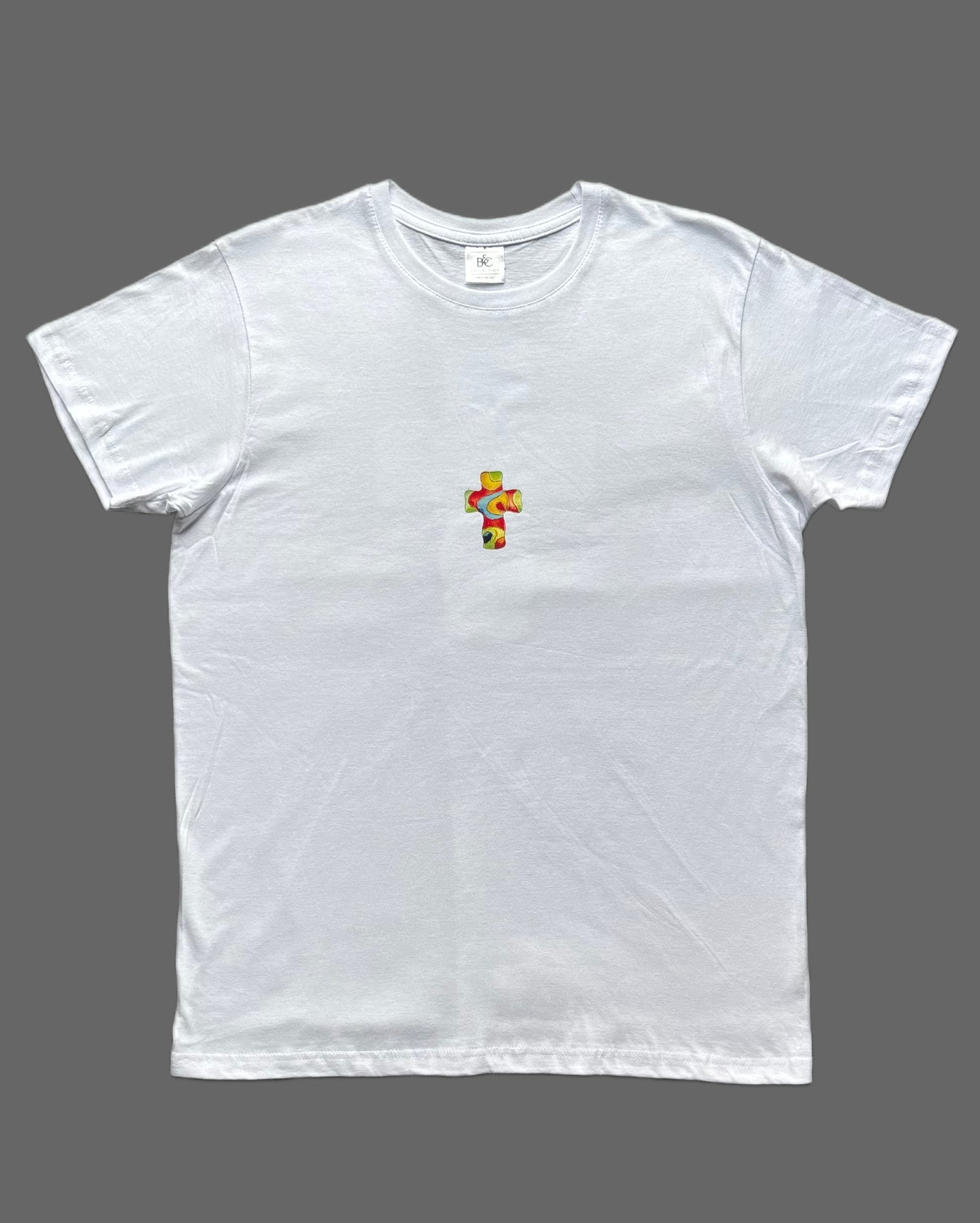 Artwear T-shirt "Energy Cross" - Hand-Pressed Print