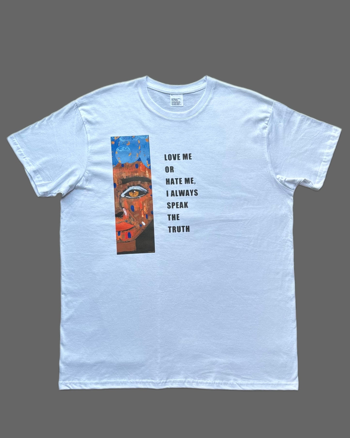 Artwear T-shirt "Eye of Truth II" - Hand-Pressed Artwork
