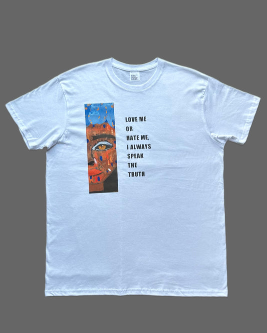 Artwear T-shirt "Eye of Truth II" - Hand-Pressed Artwork