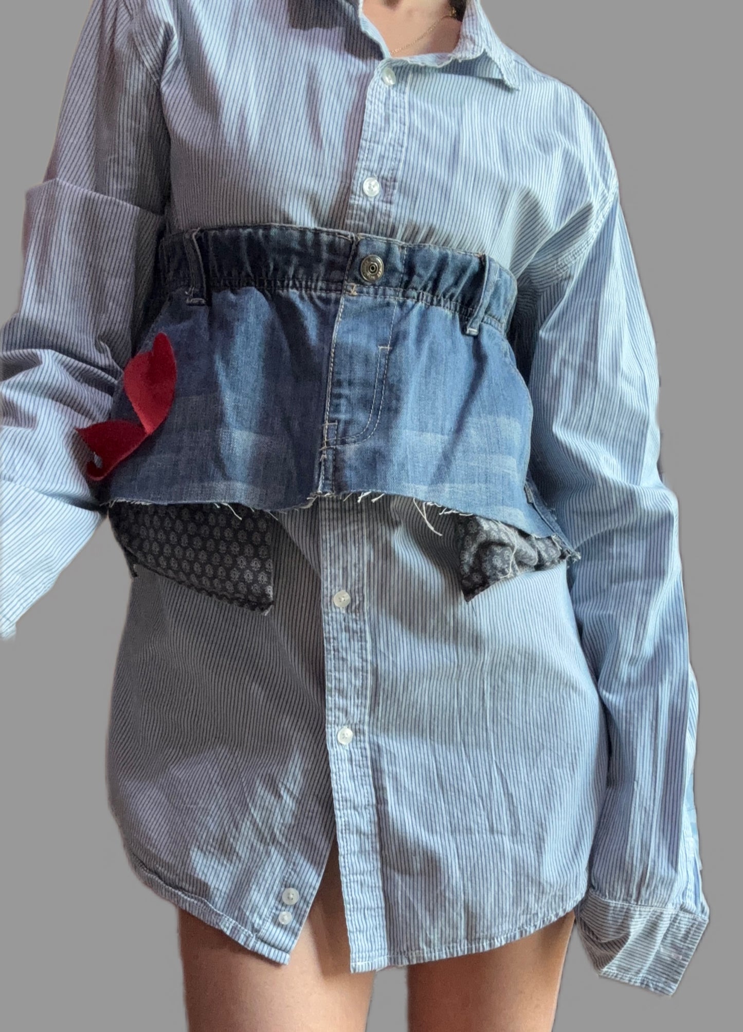 Deconstructed Pocket Belt Skirt