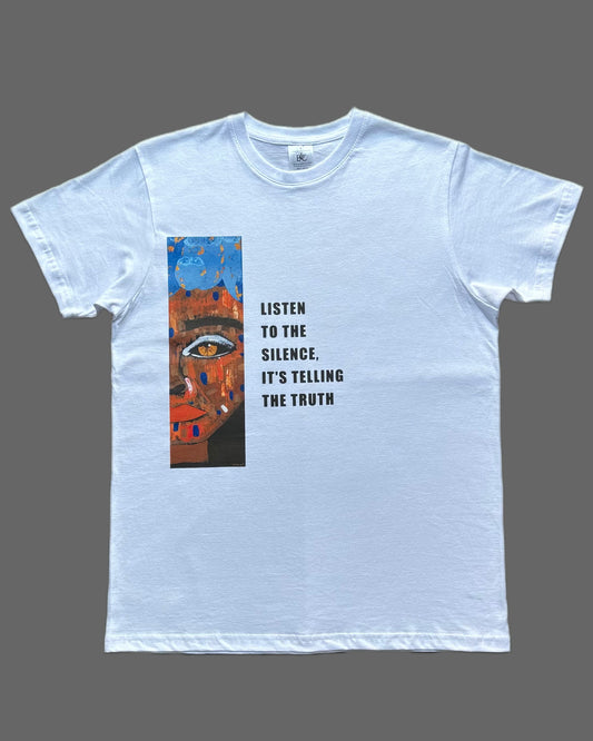 Artwear T-shirt "Eye of Truth I" - Hand-Pressed Artwork